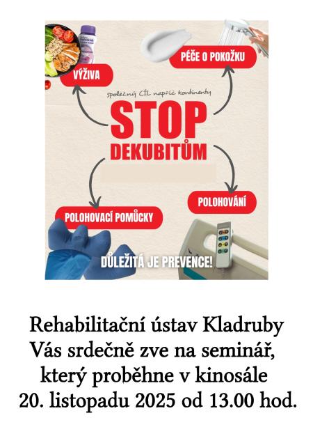 Stop dekubitům - důležitá je prevence